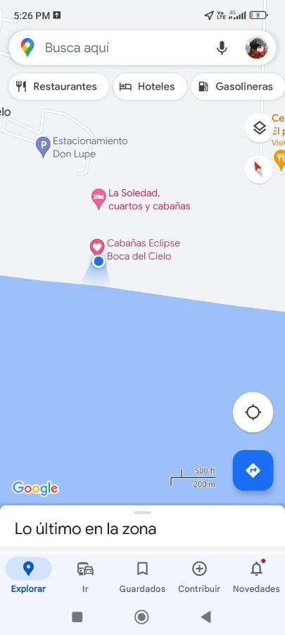 Cabanas Eclipse Boca del Cielo Exterior foto
